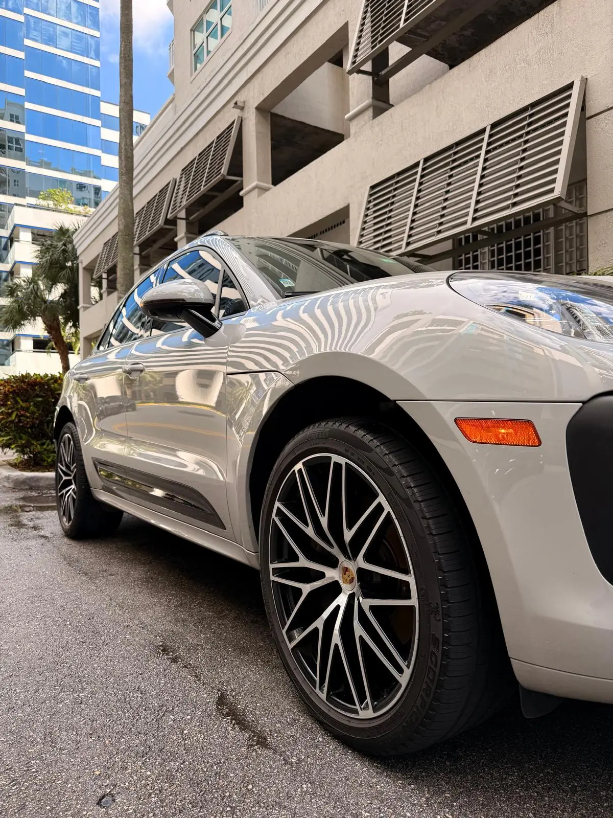 After wheel cleaning — Porsche Macan & 911 in Fort Lauderdale, Route95 Mobile Car Detailing